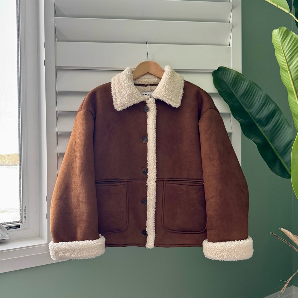 Zara Double-faced jacket with patch pockets